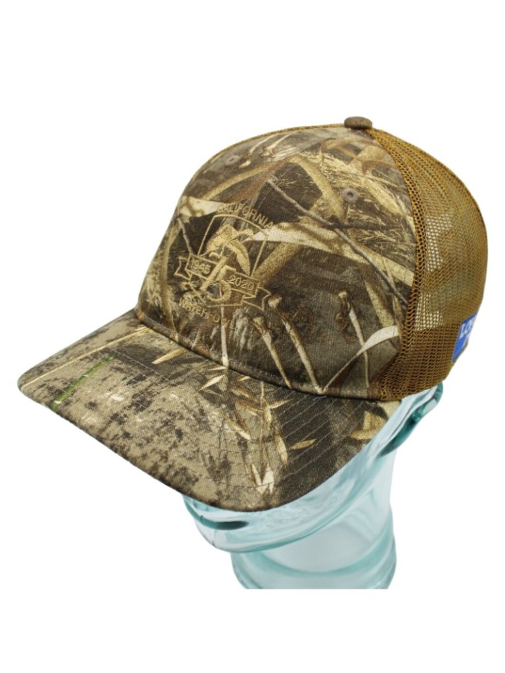 California Water Fowl Association 75yr 1945 2020 Camouflage Snapback Trucker Hat - Picture 4 of 10